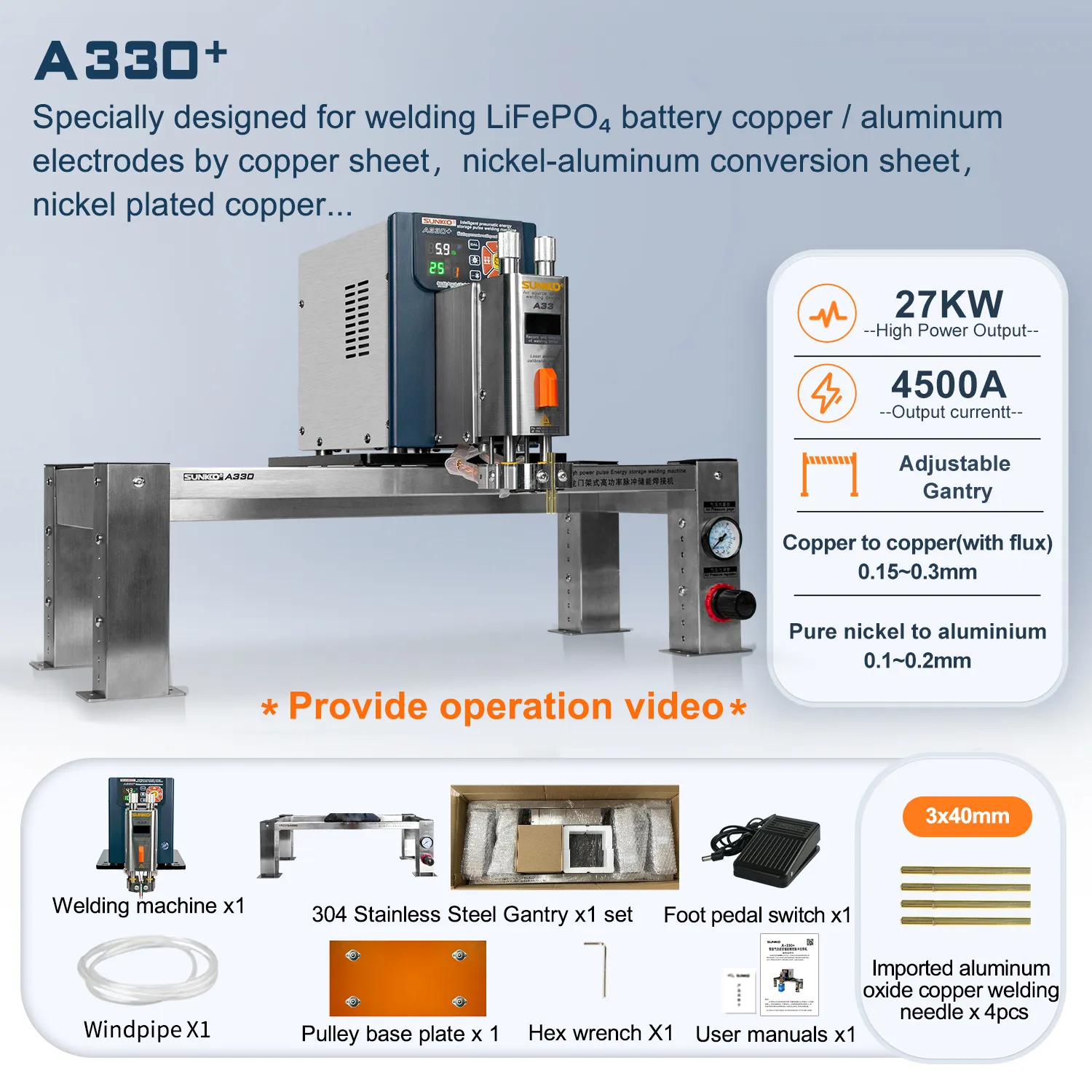 SUNKKO SPOT WELDING MACHINE A330 - Image 3